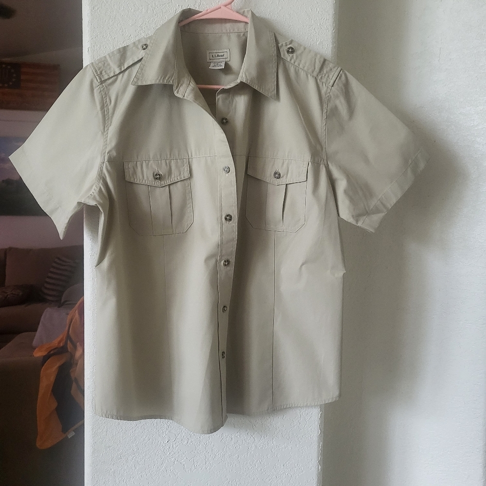 L L Bean women's camp shirt  size L